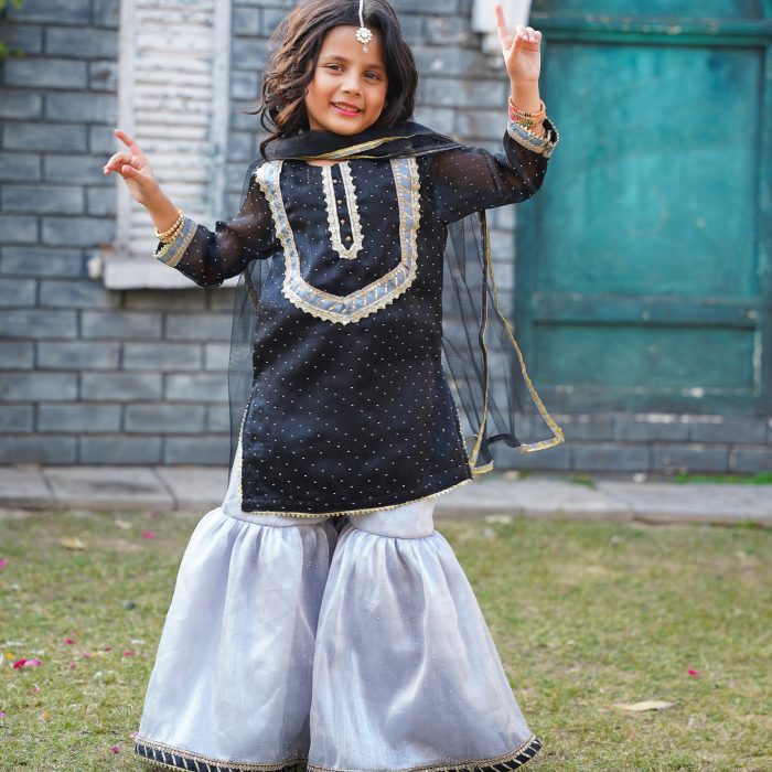 elaf minha black and grey gharara (10) elaf minha black and grey gharara (10)