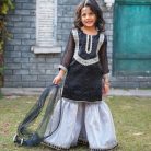 elaf minha black and grey gharara (9)