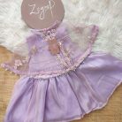 lilac frock with cape