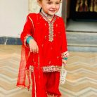 zaha red shalwar qameez (5)