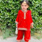 zaha red shalwar qameez (6)